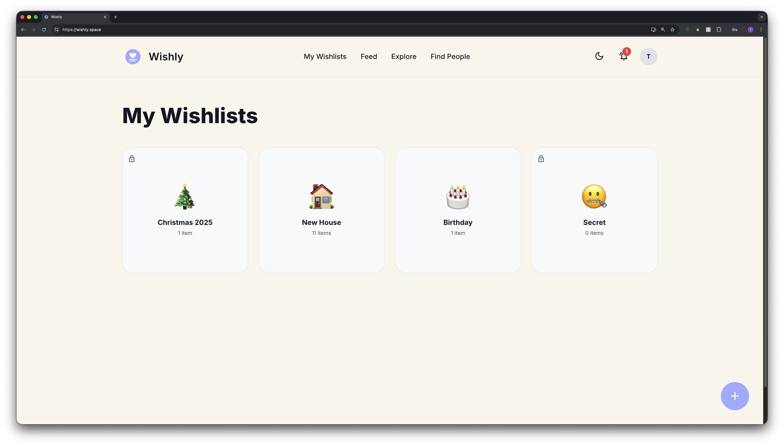 Wishly - Social Wishlist Platform screenshot