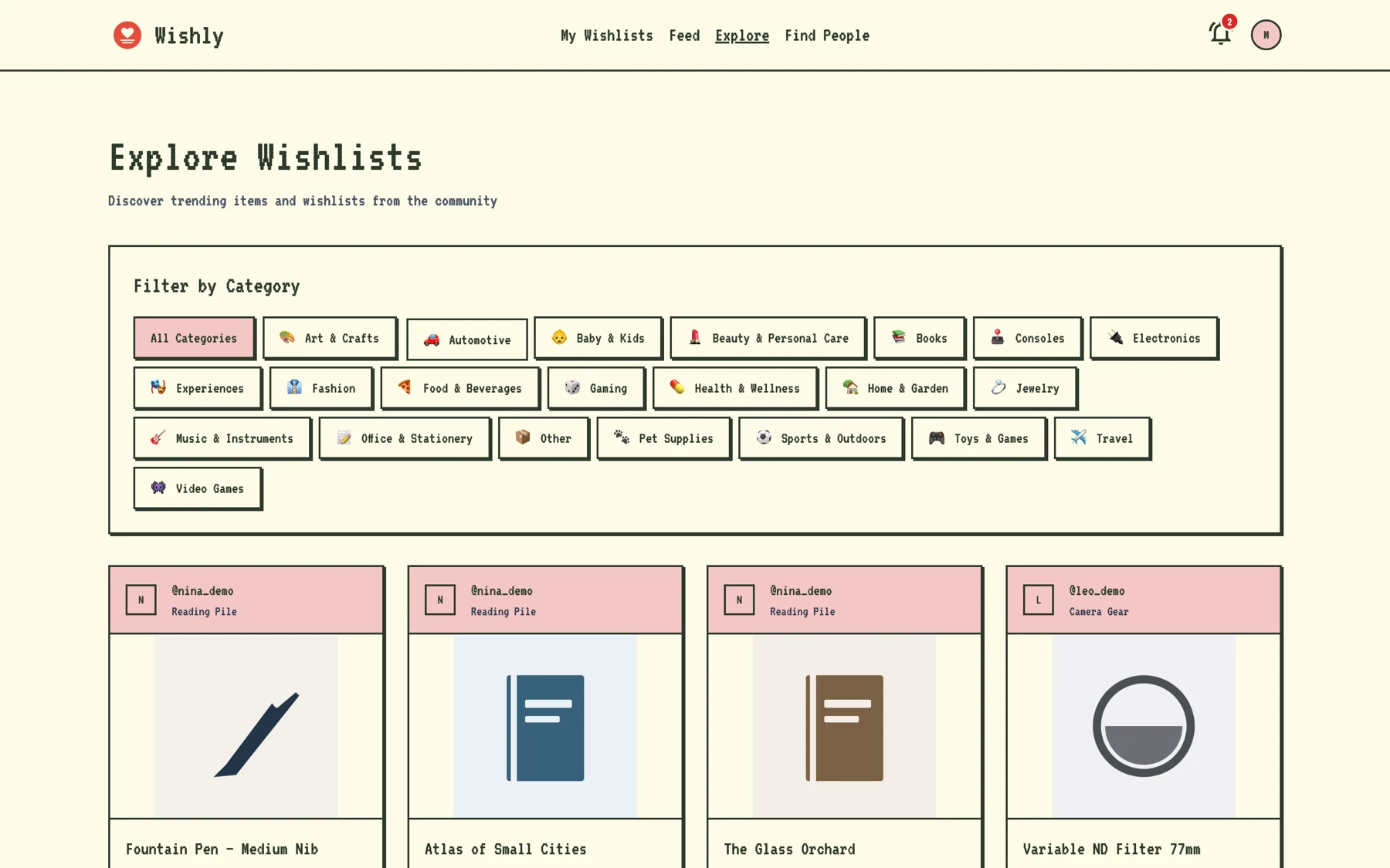 Wishly — explore